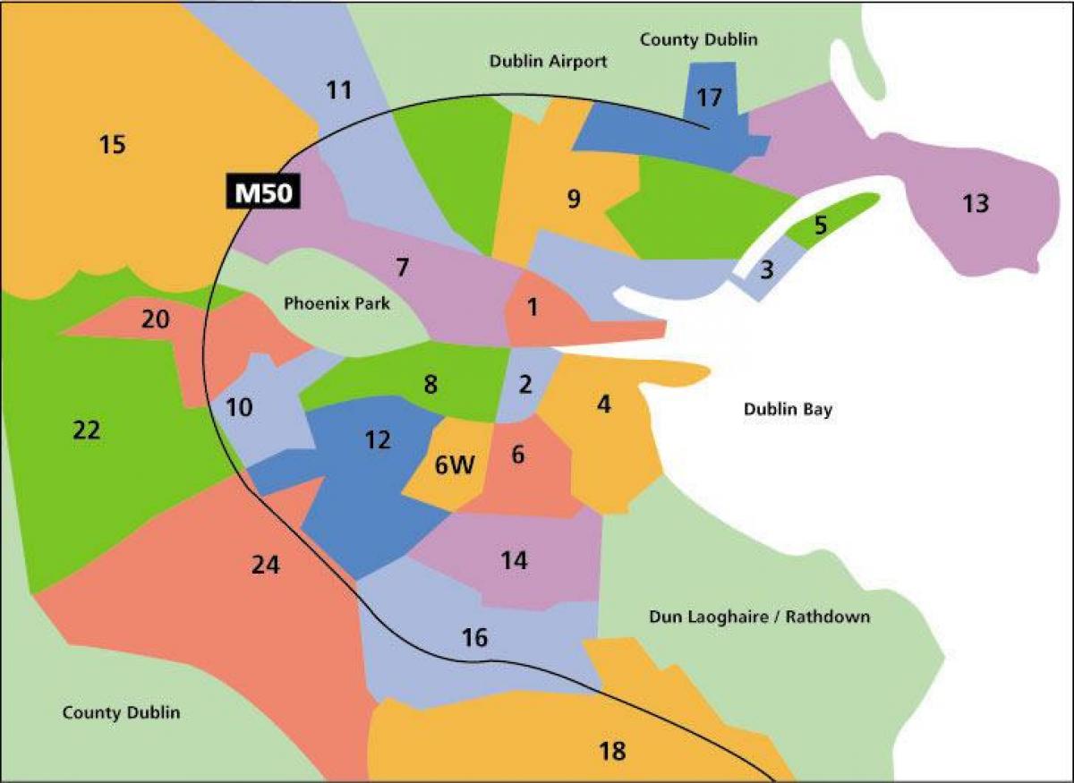 карта на Даблин области