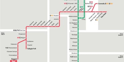 Luas линија мапа